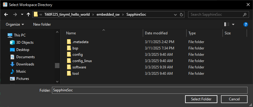開啟workspace