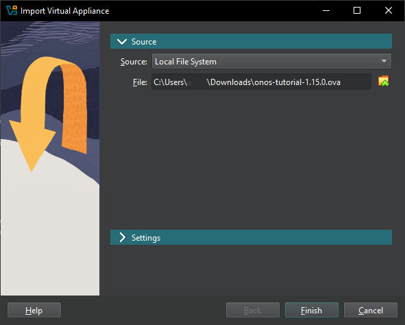 VirtualBox OVA import